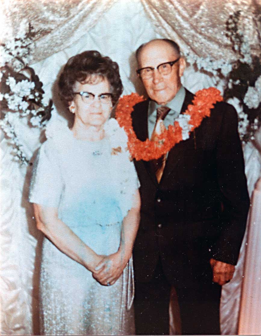Earl and Flo with Leis